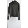 50%Lamb Wool 50%Nylon Knit Puullover Sweater for Ladies